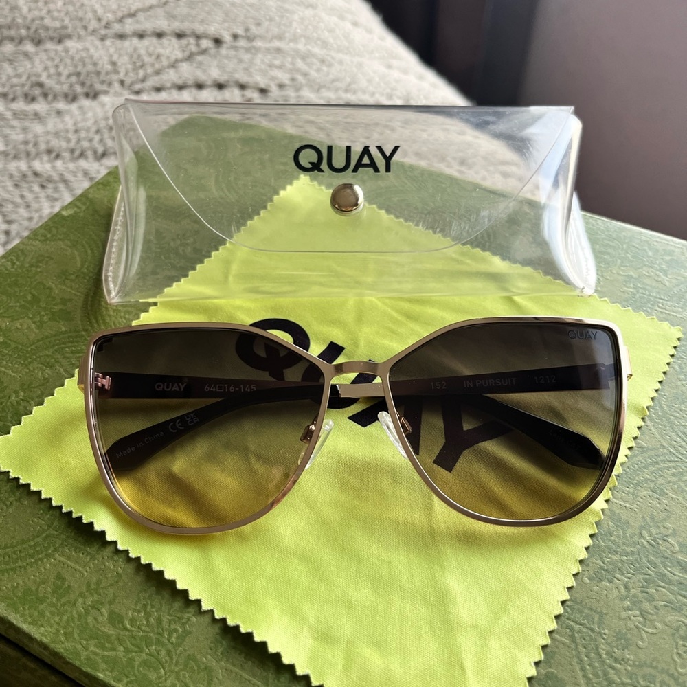 Quay Australia Gold Sunglasses